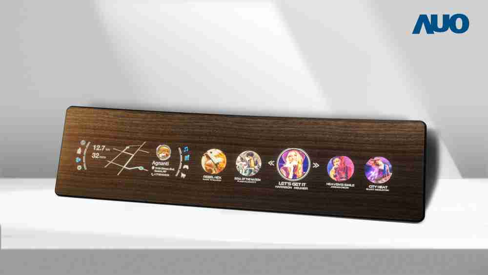 尊龙集团研发全球最高穿透度达80%的AmLED木纹显示器，，可于使用时呈现高亮度、、、清晰可见的信息，，，并在不使用时回归为单纯的饰板，，，，节能兼具美观